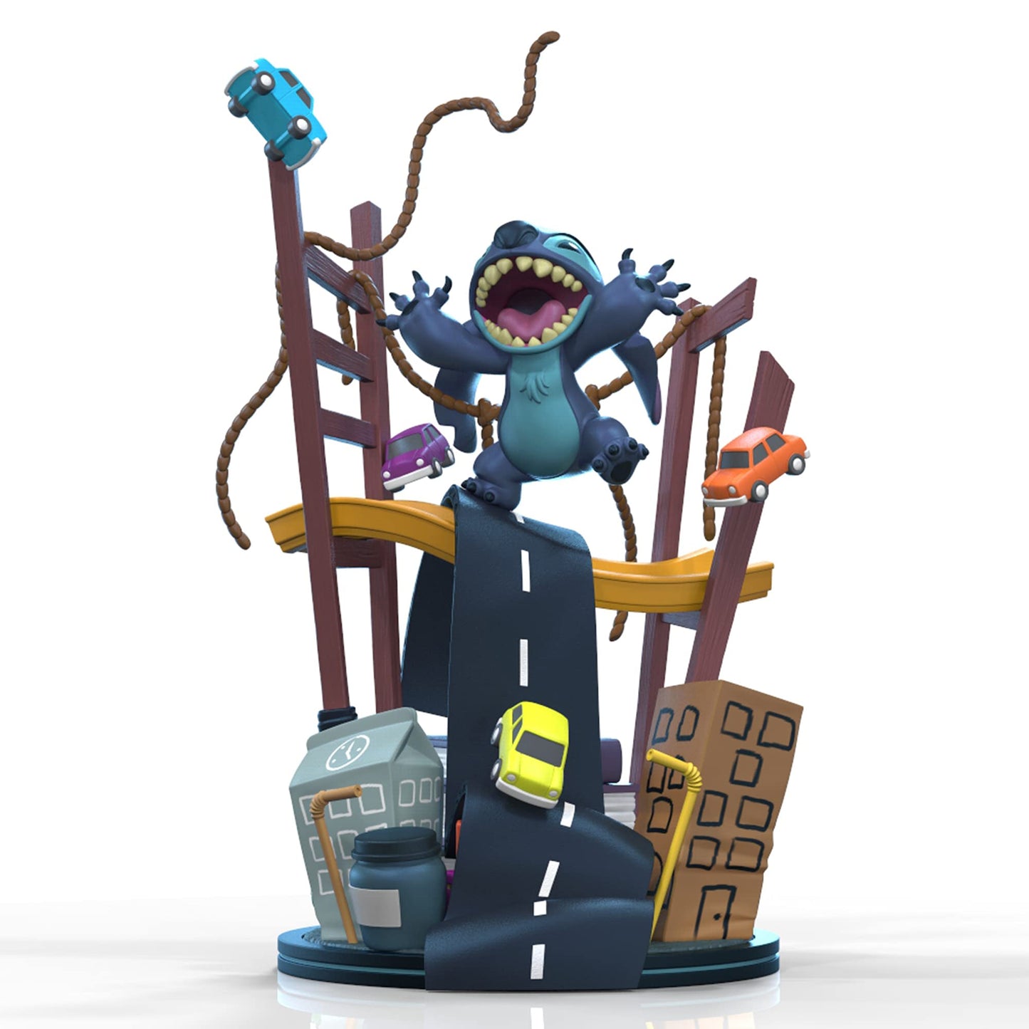 QMx Disney Stitch Visits San Francisco Q-Fig Max Elite, Blue