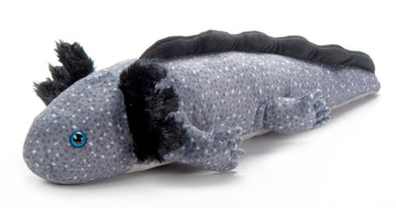 The Petting Zoo Black Axolotl Stuffed Animal Plushie, Gifts for Kids, Wild Onez Sealife Animals, Salamander Plush Toy, 21 inches