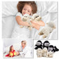 Tiny Heart Lamb Stuffed Animal Sheep Plush Toy 3 Pcs Cute and Super Soft Nursery Home Decor Bedroom Small Gift for Kids Boys and Girls Companions