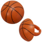 DECOPAC 3D Basketball Rings, Cupcake Decorations, Food Safe Cake Toppers - 24 Pack