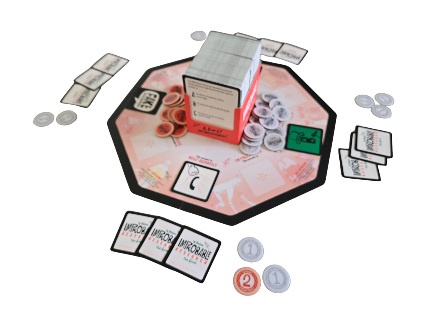 IG NOBEL IMPROBABLE RESEARCH™ The Game, Hysterical Trivia, 250 Cards, for Ages 14+, 2-8 Players