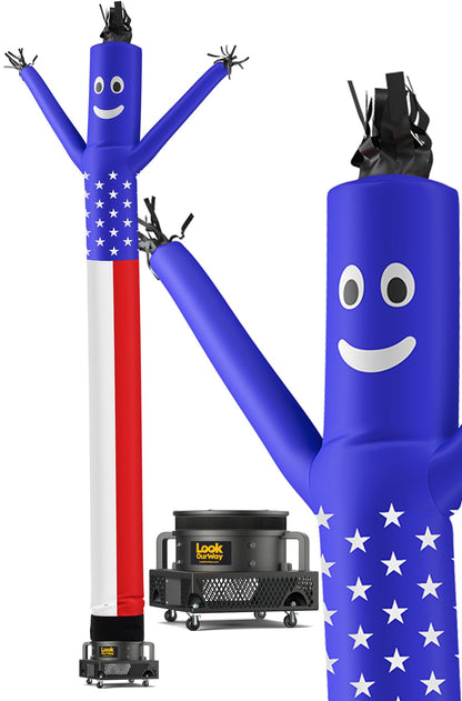 LookOurWay Air Dancers Wacky Waving Inflatable Tube Man Set - 20 Feet Tall Inflatable Dancing Man with Blower for Business Advertising