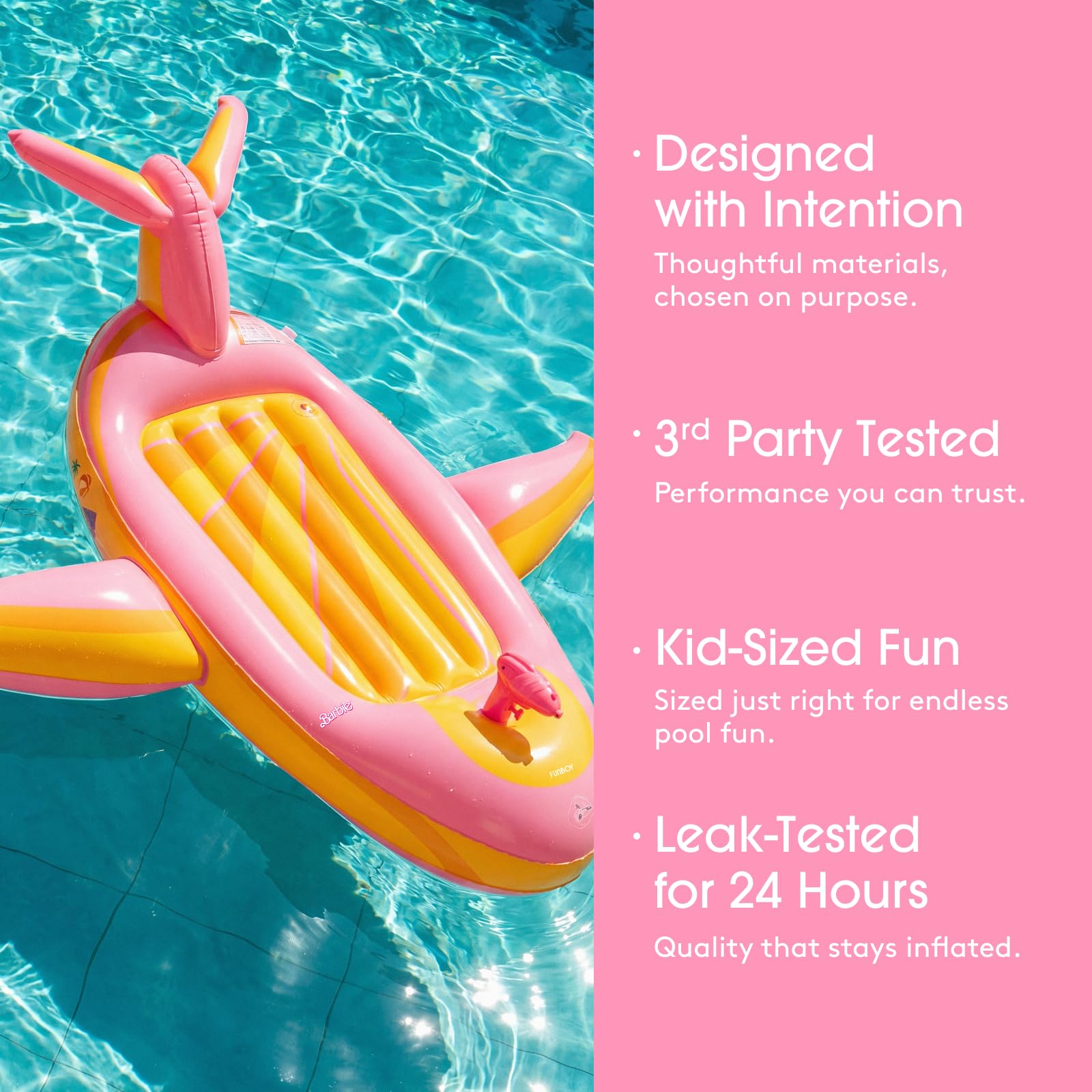 Barbie & FUNBOY Jet Airplane Pool Float - for Kids