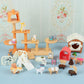 Beupy Cat Figures Playset Toy 40 Pack Pet Pretend Play Toys Realistic Cat Figurines Toys Plastic Cat Care Role Play Educational Learning Playset Home