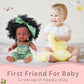 TUSALMO 10 INCH Black Baby Doll Toy with Accessories - African American Baby Dolls in Gift Box - Ideal Holiday, Christmas, Birthday Gift for 3 Year