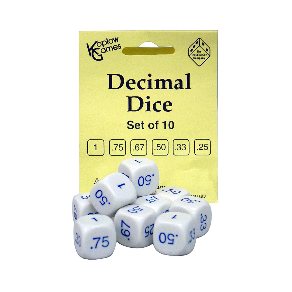 Koplow Games KOP12088 Decimal Dice Game Set