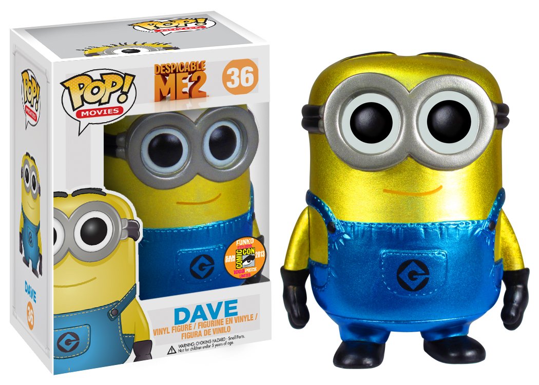 Funko POP Movies Despicable Me Dave Glow Vinyl Figure