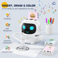 Drawing Robot for Kids, 200 Cards Voice Interactive Educational Toy for 3 4 5 6 7 8 Year Old Boys and Girls. Montessori Painting Learning Robot
