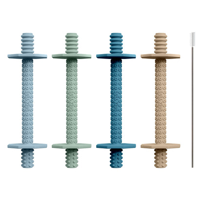Lull Kids Silicone Baby Teether (4 Pack Winter) - OT-Developed Freezer-Safe