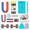 Mysterystone Science Magnets Experiment kit for Kids Physics kit for Students Stem Experiment Tools Including Horseshoe Magnets, Iron filings