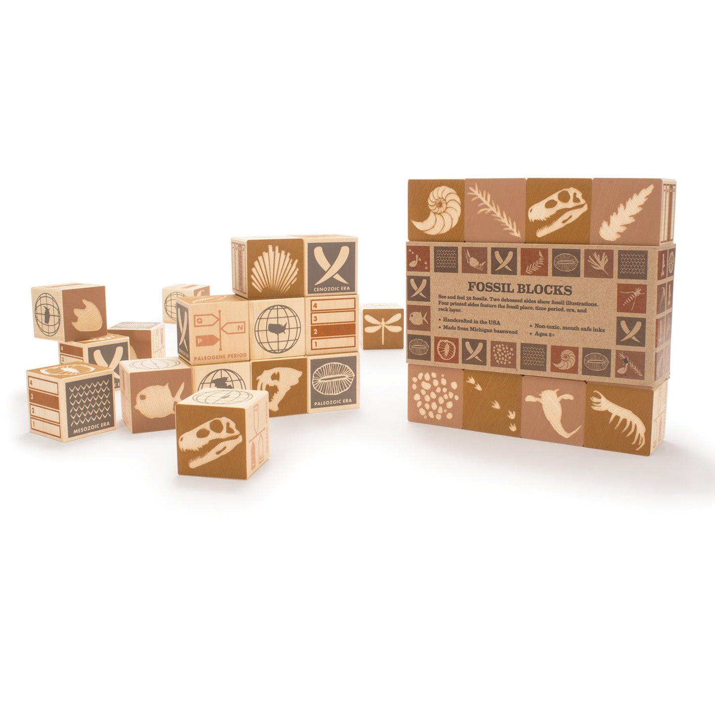 Uncle Goose Fossil Blocks - Made in The USA