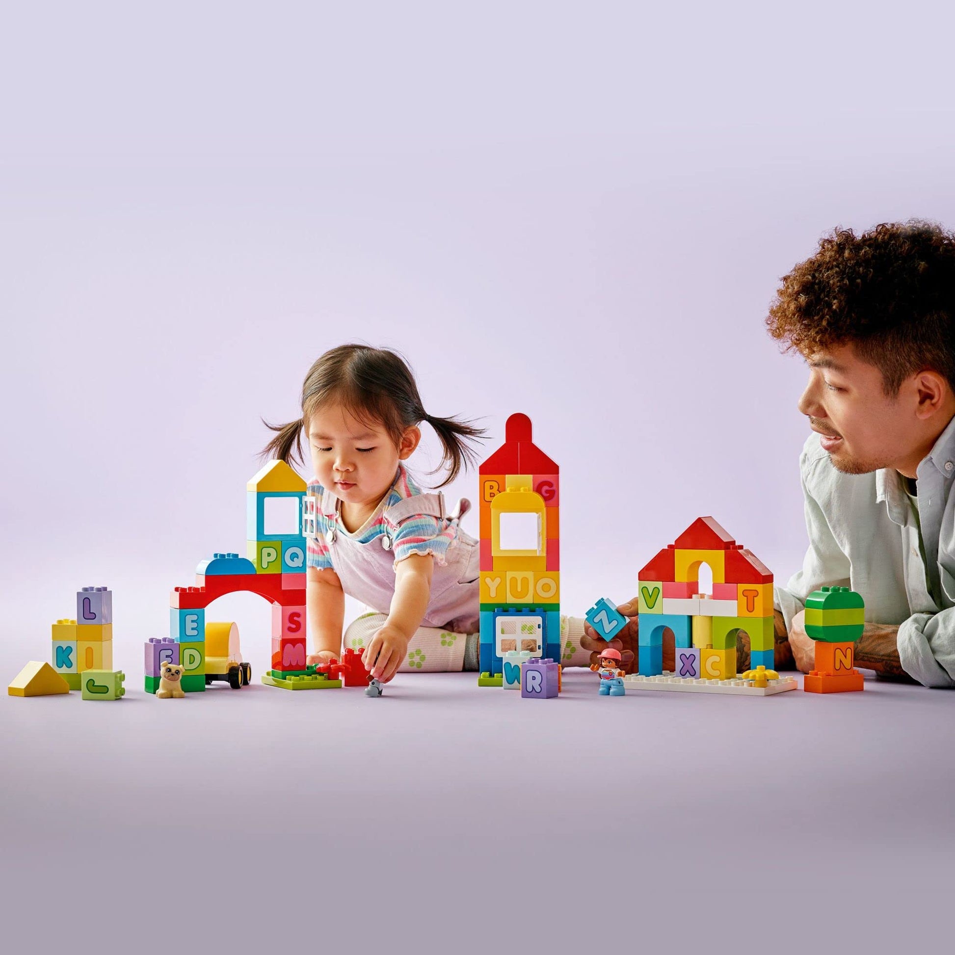 LEGO DUPLO Classic Alphabet Town 10935, Educational Early Learning Toys for Babies & Toddlers Ages +18 Months, Learn Colors, Letters and Shapes with