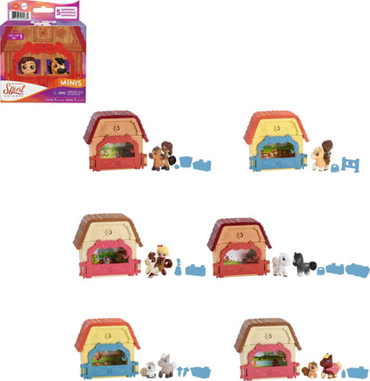 Mattel Spirit Untamed Mini Playset with Small Character Figure, Horse & 3 Accessories, Festival Theme with Surprise Unboxing (Styles May Vary)