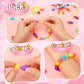 Atoymut 600Pcs Pop Beads, Jewelry Making Kits for Toddlers, Arts and Crafts Supplies for Kids Ages 4-8, Necklace, Bracelet, Ring, Creative DIY Toys