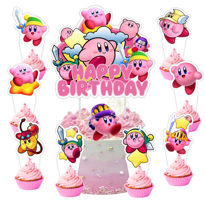 25pcs Star Cake Decorations with 1pcs Cake Topper, 24pcs Cupcake Toppers for Star Birthday Party Supplies