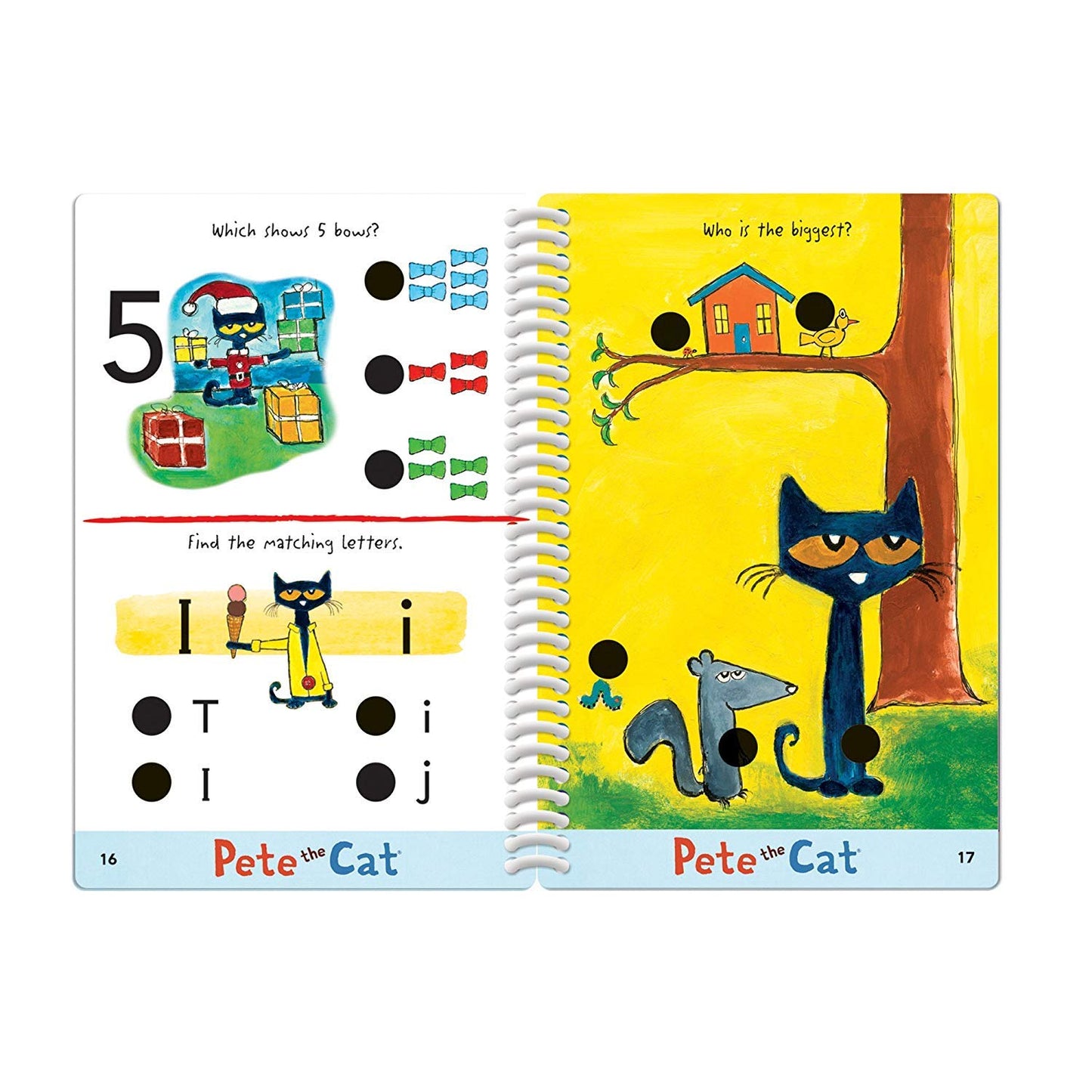 Educational Insights Hot Dots Jr. Pete the Cat - I Love Preschool Set with Interactive Pen, Math & Reading Workbooks, 200+ Multi-Subject Lessons, Ages
