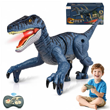 RDGDFONG Remote Control Dinosaur, Mini Dinosaur Toys for Kids 3-5, 5-7, 2.4GHZ, Walking,Rechargeable, Demo Function, Gifts for Boys Girls (Small)