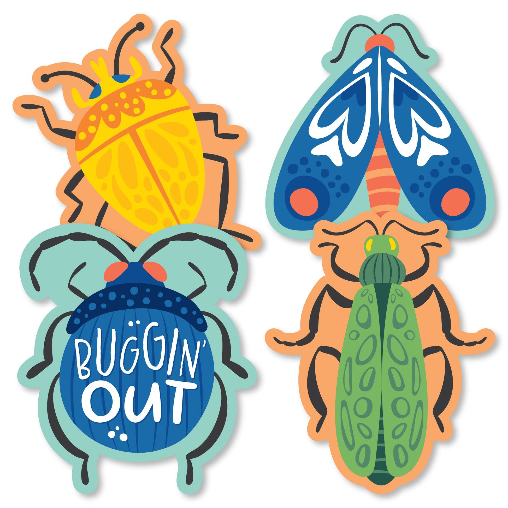 Big Dot of Happiness Buggin' Out - Decorations DIY Bugs Birthday Party Essentials - Set of 20