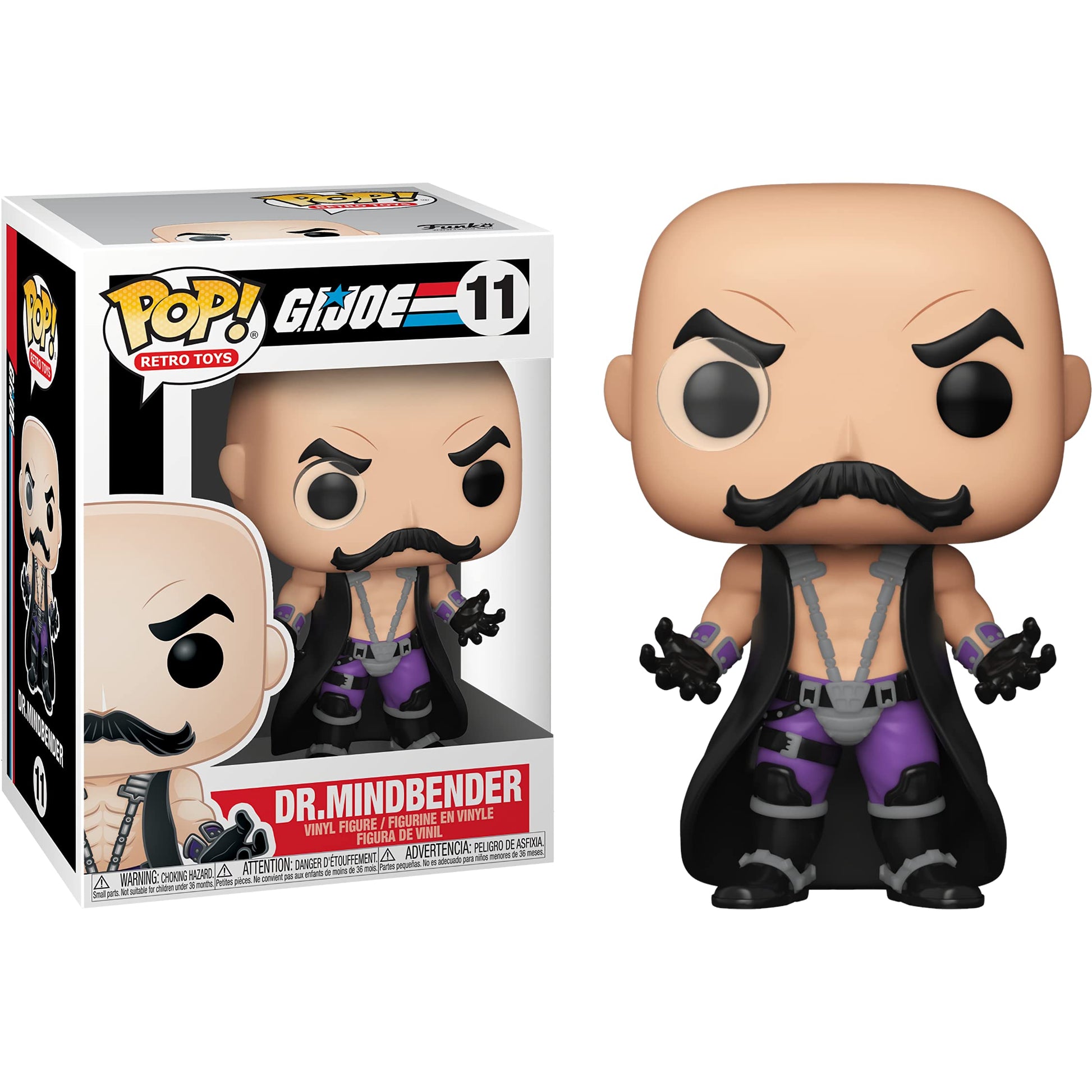 Dr. Mindbender: Fun ko P o p ! Retro Toys Vinyl Figurine Bundle with 1 Compatible 'ToysDiva' Graphic Protector (011-50910 - B)