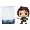 Tanjiro Kamado: P?o?p?! Animation Vinyl Figurine Bundle with 1 Compatible 'ToysDiva' Graphic Protector (867-49010 - B)