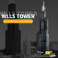 CAXIMSY Willis Tower Chicago Architecture Model Building Blocks Sets The Office Landmarks Skyline Set Toys Collection for Kids Adults 1241Pcs