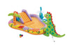 INTEX Dino Park Inflatable Kiddie Pool: Inflatable Kids Pool with Water Sprayer and Slide - Splash Pad - 79" x 62" x 27" - Ages 3+
