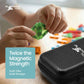 Playmags Mini Magnetic Tiles for Kids 100-Piece Set | Travel Magnetic Blocks | STEM Sensory Educational Toys | Portable Toddler Building Toys | Gift