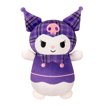 Squishmallows Original Sanrio 10in Plaid Kuromi HugMees - Ultrasoft Official Jazwares Plush (Medium-Sized)