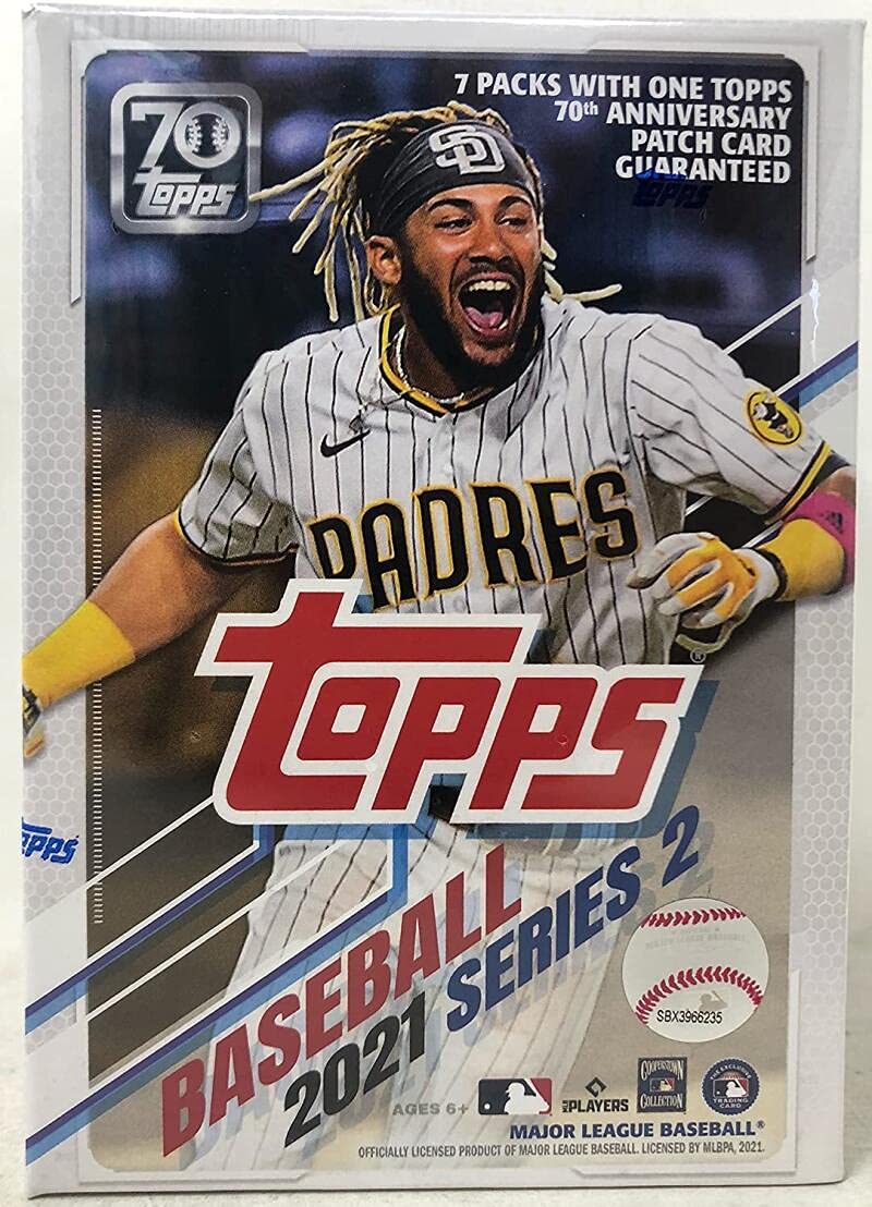 2021 Topps Series 2 Baseball Blaster Box (7 Packs/14 Cards, 1 Patch Card)