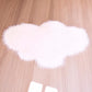 Miniature Dollhouse Cloud Rug (1:12 Scale) | Soft White Fur Rug for Dollhouse Nursery Decor | Dollhouse Miniatures