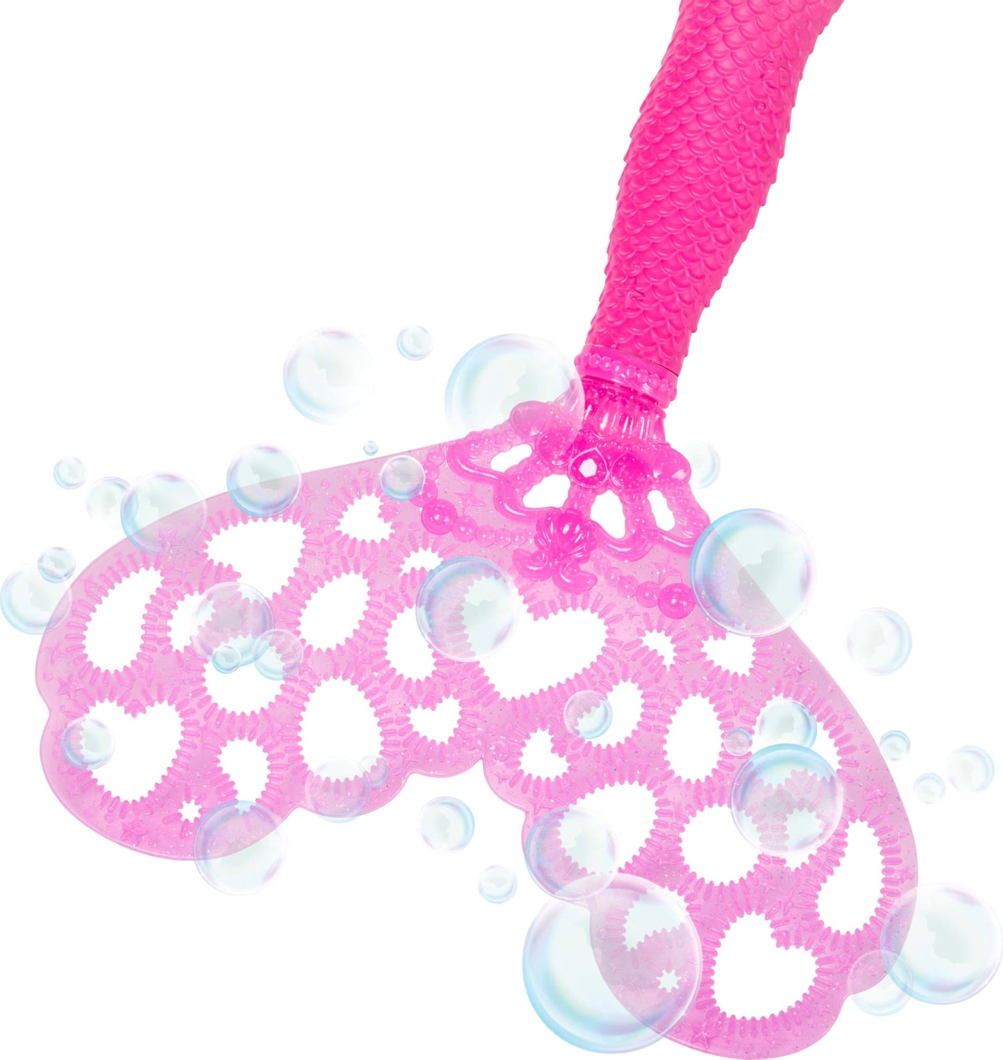 Barbie Bubble Sparkle Mermaid Doll with Bubble-Making Feature & Solution, Tray & Hairbrush, Plus Long, Color-Streaked Brunette Hair