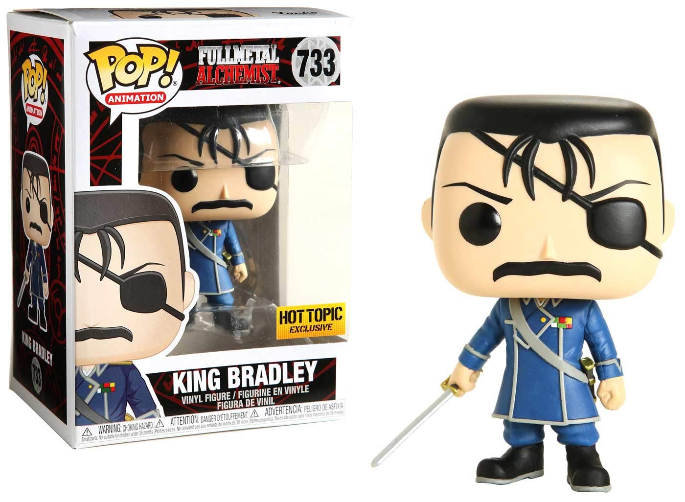 Funko Fullmetal Alchemist Pop! Animation King Bradley Vinyl Figure Hot Topic Exclusive Multi None