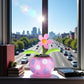 Solar Dancing Flower, Pink Flip Flap Bobblehead, Window Sun Catcher, Car Dashboard Decor, Sunflower with Swinging Decoration,Solar Power Kits,Shaking