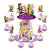 25Pcs Cake Decorations with 24pcs Cupcake Toppers 1pcs Cake Topper for Birthday Party Supplies