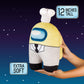 P.M.I. Among Us Plush Buddies Doll | Yellow Crewmate with Chef Hat - 8 Inches - Huggable Among Us Plushie Collectibles | Playable Among Us Toys | Kids
