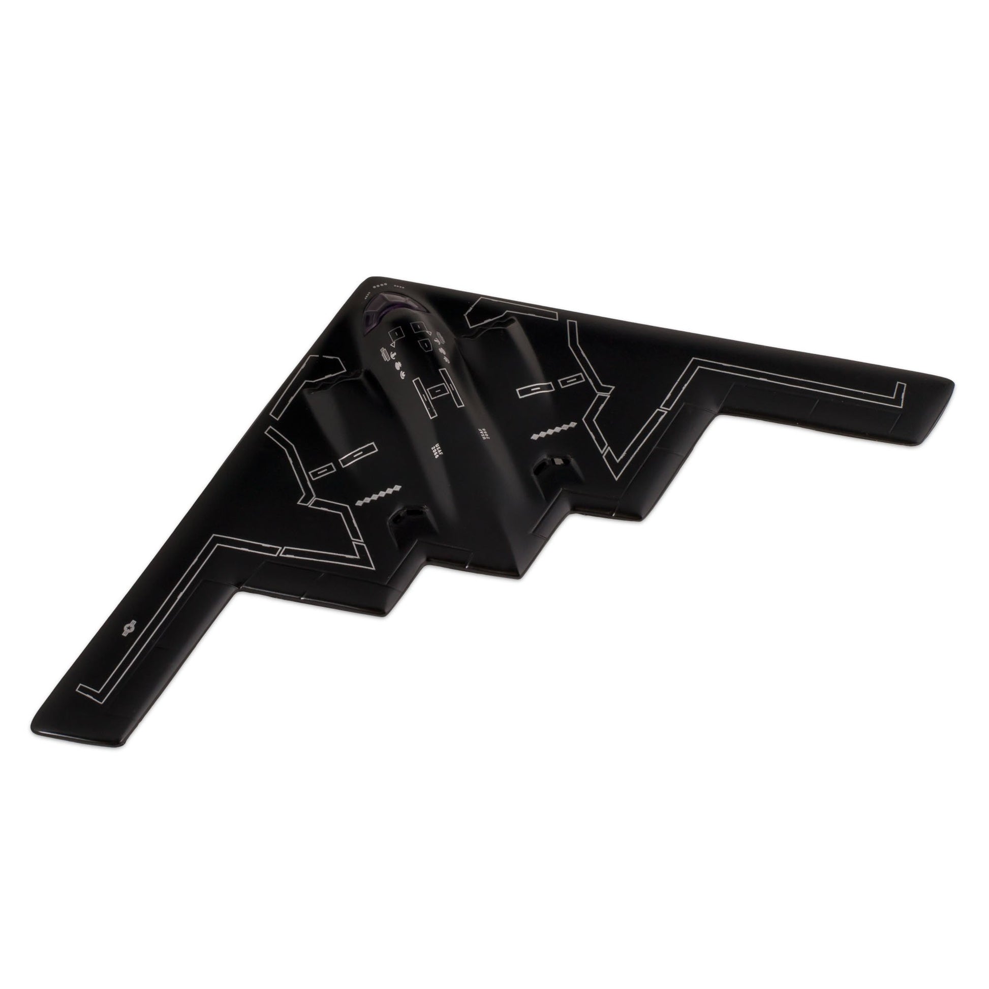 ?? United States Air Force B-2 Stealth Bomber Jet, 10inch Wide Die Cast Metal Model Toy w/ Pullback Action