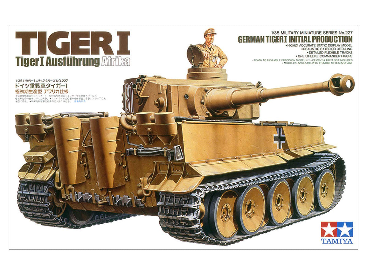 Tamiya Mini 300035227 - 1: 35 WWII Tiger I Initial/Early Vehicles
