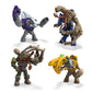 MEGA HALO Action Figures Building Toys Set, Character Pack with 339 Pieces, Poseable Articulation, 2 Inches Tall, Kids or Adult Collectible
