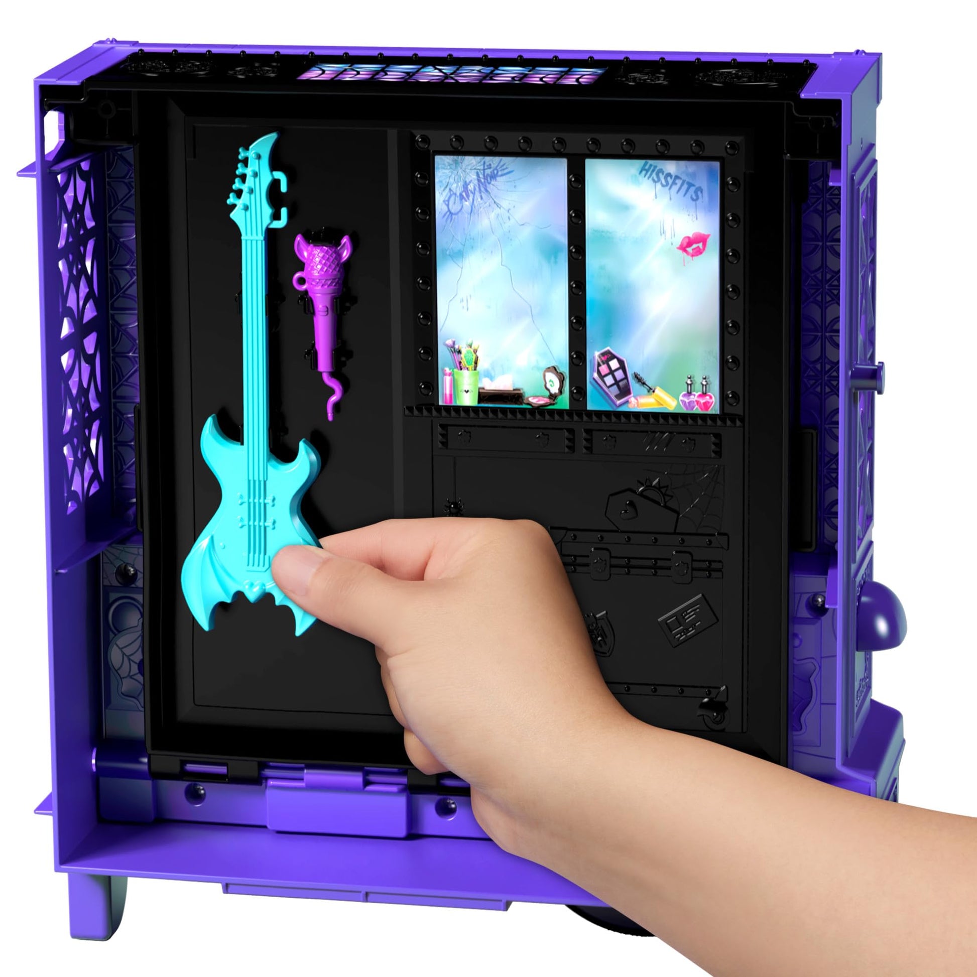 Monster High Draculaura Doll & Playset, Fangtastic Rockin’ Food Truck with Pullout Stage Transformation & 13+ Themed Accessories