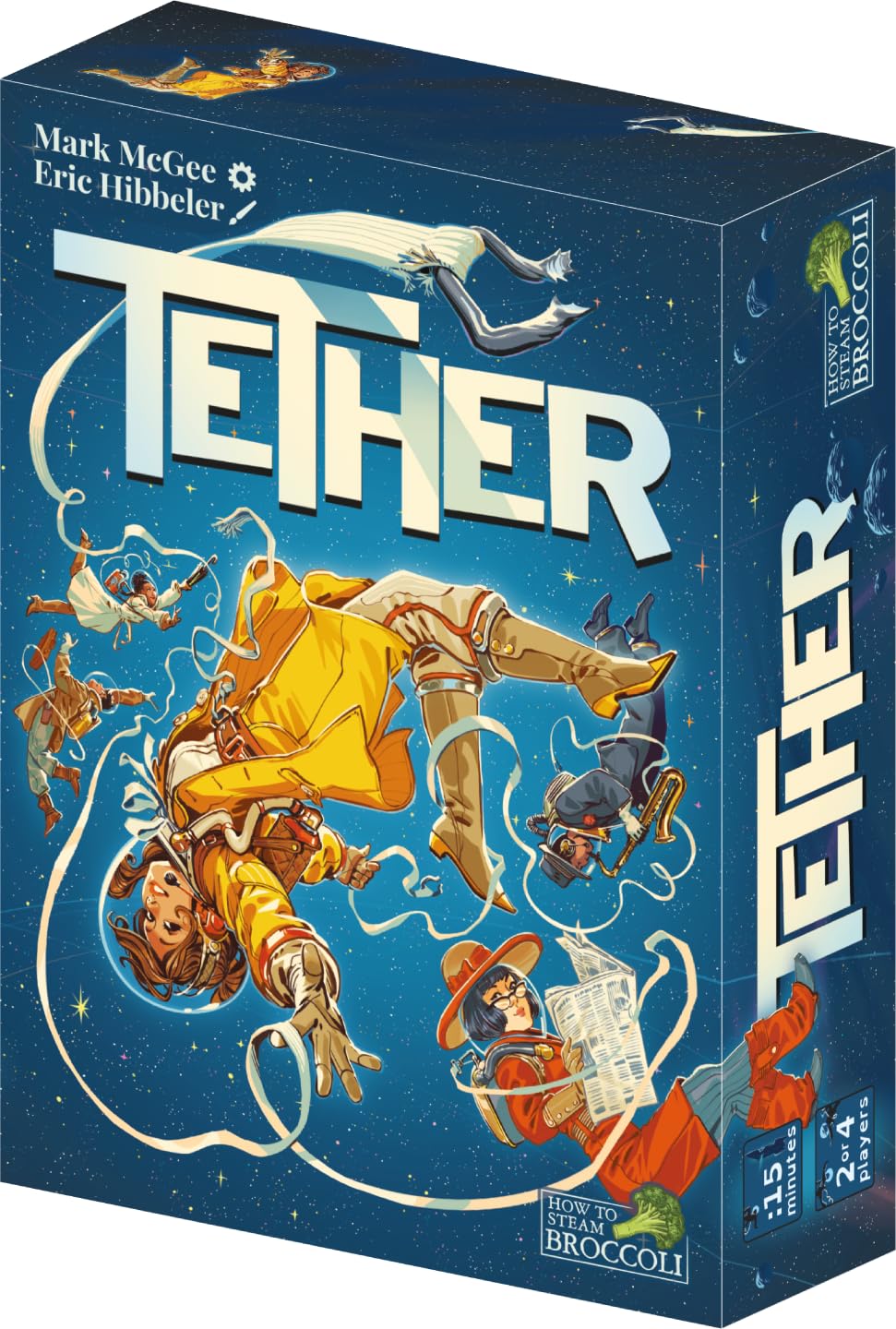 How To Steam Broccoli Tether - 2 Player Game for Adults - Small Box Makes it the Perfect Travel Board Game - Unique Mirror Deck Gameplay Where
