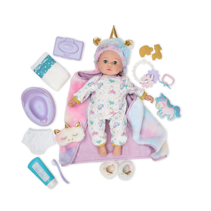 Madame Alexander 14-inch Sweet Smiles® Unicorn Baby Doll Deluxe Playset