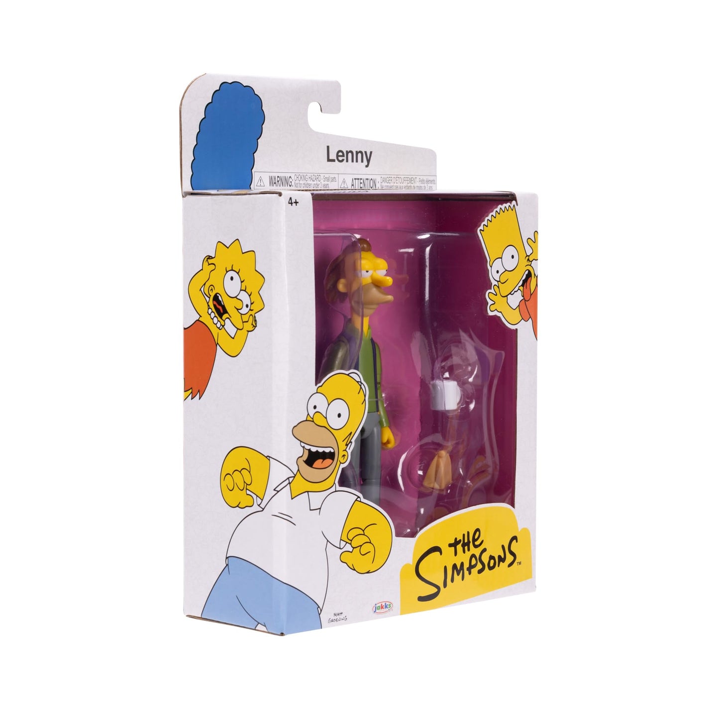 The Simpsons 5" Action Figure Lenny Leonard with Lunch Bag & Carl Mug Wave #3