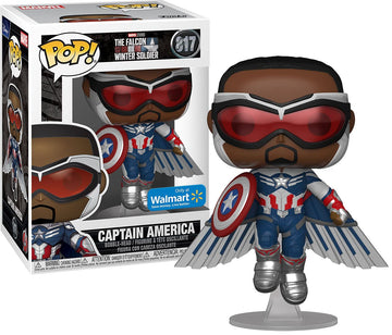 Funko Pop Marvel The Falcon and The Winter Soldier 3.75 Inch Action Figure Exclusive - Captain America Sam Wilson #817