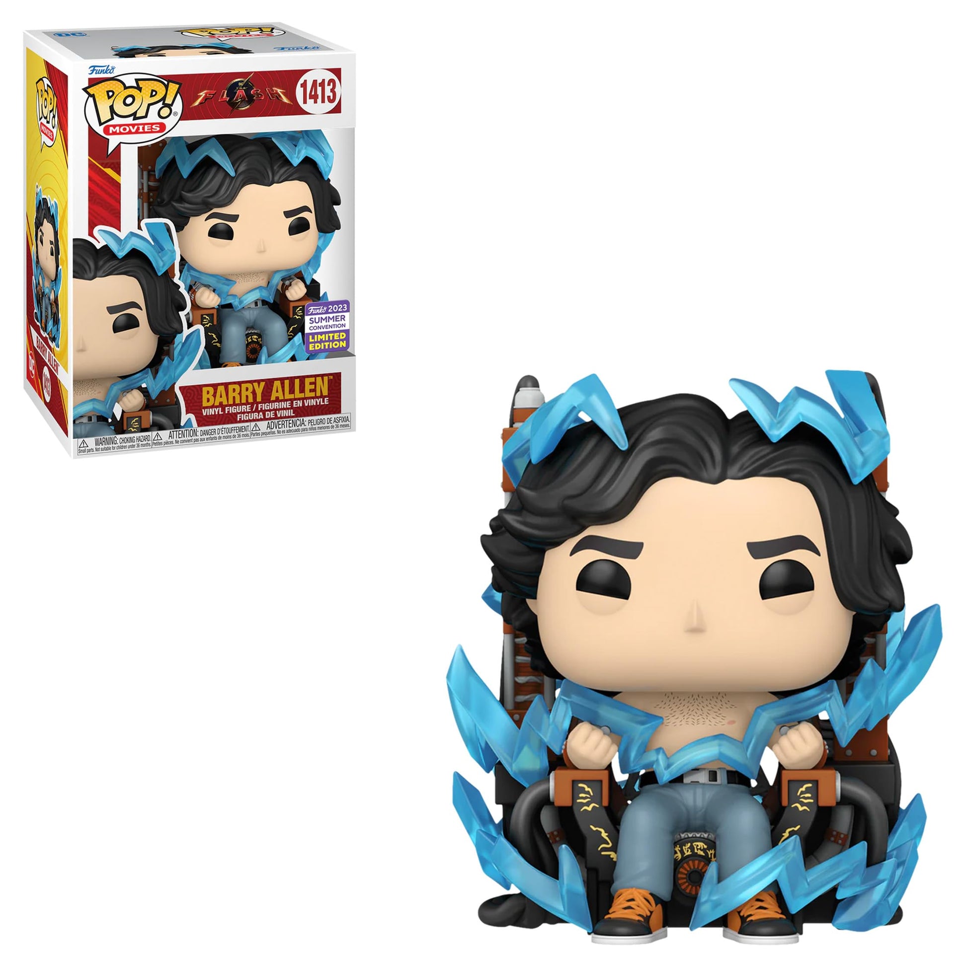 Funko Pop! DC Comic Heroes: Exclusive Vinyl Figure (Flash in Chair #1413)
