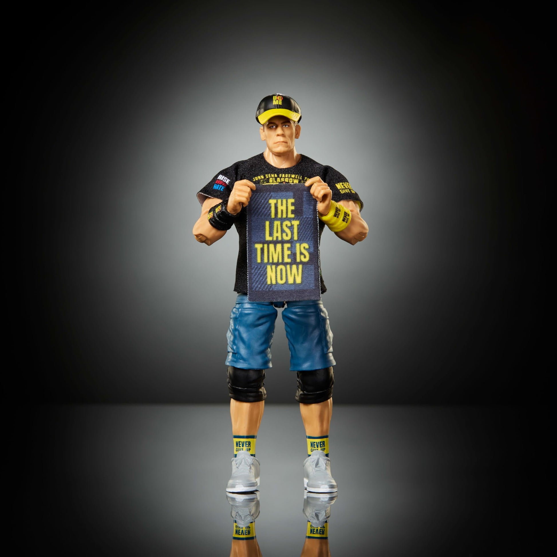 Mattel WWE Elite Collection Top Picks Action Figures & Accessories Set, 6-inch Collectible John Cena with Swappable Hands & Ring Gear