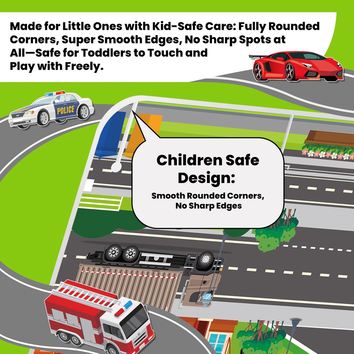 Elfew 6 Pack Car Sticker Books for Toddlers 2-4, Reusable 3D Puffy Vehicle Stickers for Boys 3-5, Construction Trucks Racing Mess Free Activity Set