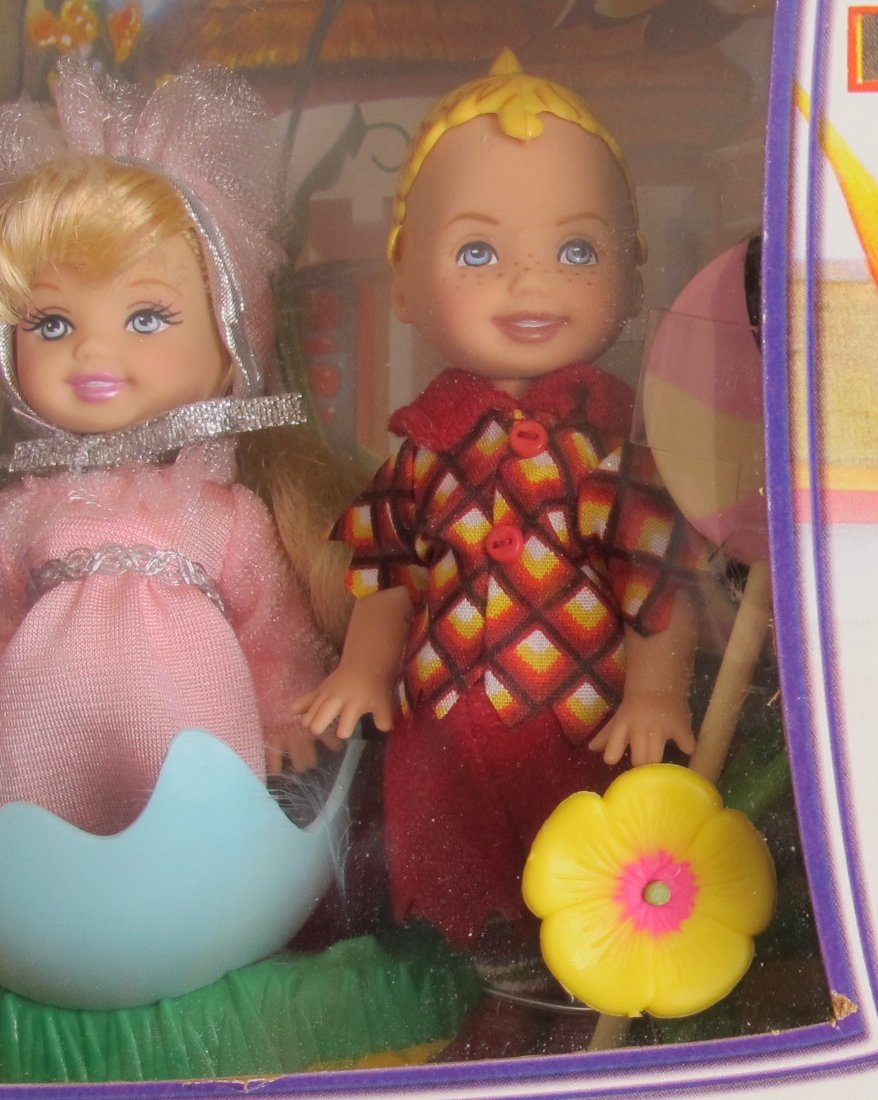 Barbie Wizard of Oz MUNCHKINS KELLY & TOMMY Collector DOLLS w 3 MUNCHKIN (Lollipop TOMMY, BALLERINA & GIRL Villager) DOLLS & More (2006)