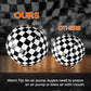 Plucktivize Inflatable Monster Truck Checkered Beach Balls 12 Inches- Black and White Flag Design Bulk Toys for Kids Pool Games, Summer Jam Party