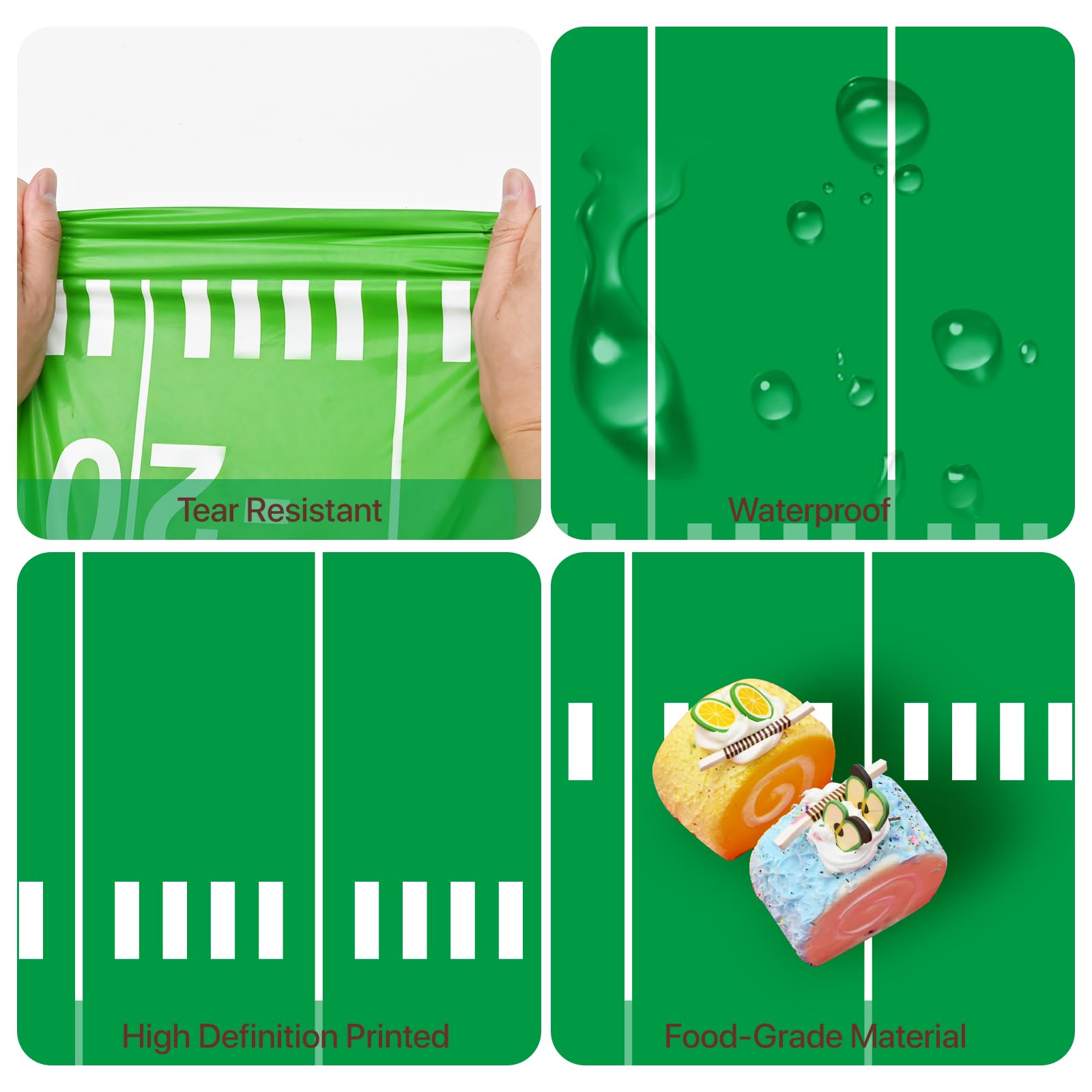 2 Pack Football Tablecloth - Football Party Decorations, Plastic Footballs Table Cover, Disposable Rectangle Table Cloth for Footballs Party Supplies