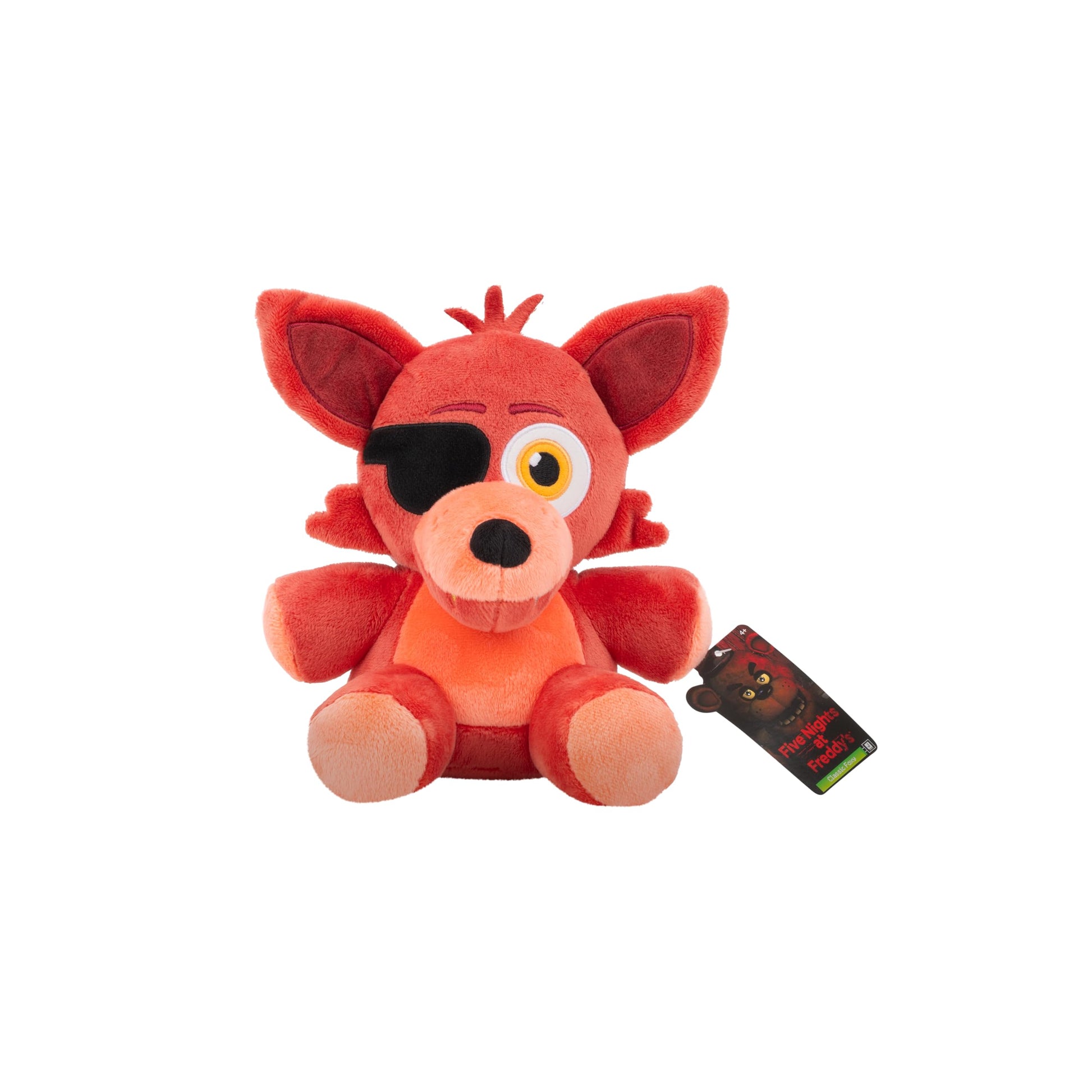Jazwares Five Nights at Freddy’s Classic Foxy Plush - 8-Inch Stuffie with Soft Material and Glow-in-The-Dark Eyes